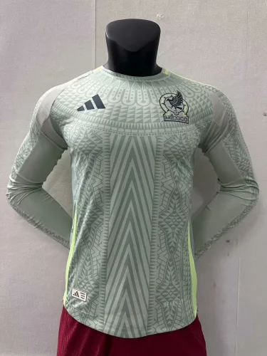 2024 Mexico away long sleeve player version jersey (The player version is more slim fit, it is recommended to buy one size larger)