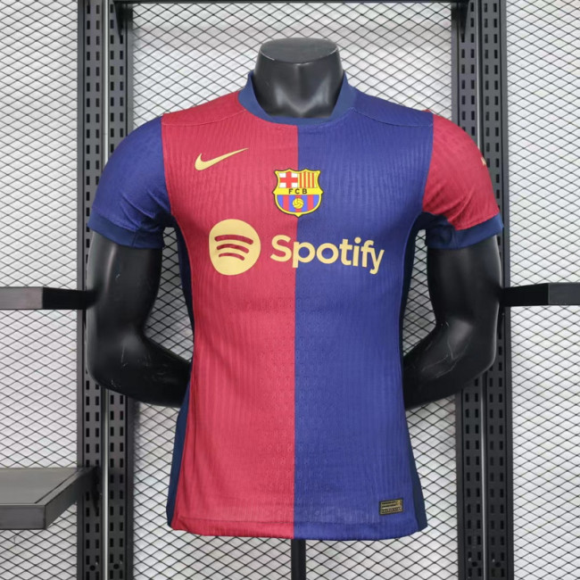 2024-25 Barcelona Special Edition player version jersey(The player version is more slim fit, it is recommended to buy one size larger)