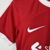 2023-24 Liverpool Home Kit Kids soccer jerseys