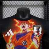 2024-25 Japan black and orange player version jersey (The player version is more slim fit, it is recommended to buy one size larger)
