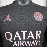 2024-25 .Paris Saint Germain  Black Special Player version jersey (The player version is more slim fit, it is recommended to buy one size larger)