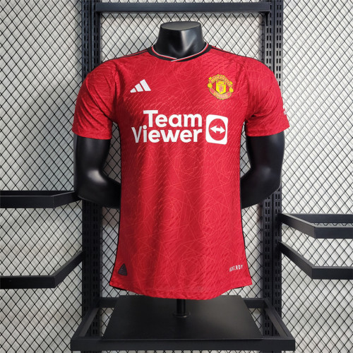 2023-24 Manchester United  home player version jersey(The player version is more slim fit, it is recommended to buy one size larger)