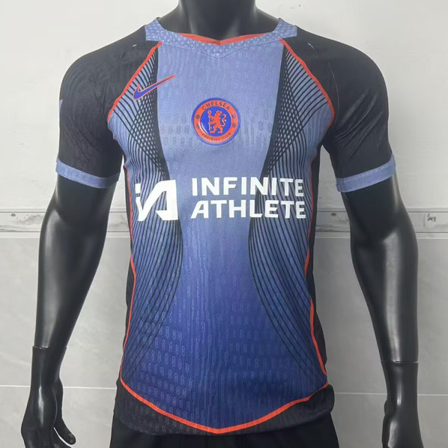 2025-26 Chelsea Blue Special Edition Player Version Jersey (The player version is more slim fit, it is recommended to buy one size larger)