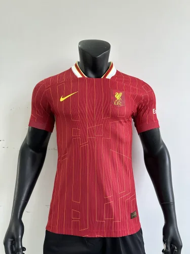 2024-25 Liverpool Player Version Home Jersey (The player version is more slim fit, it is recommended to buy one size larger)