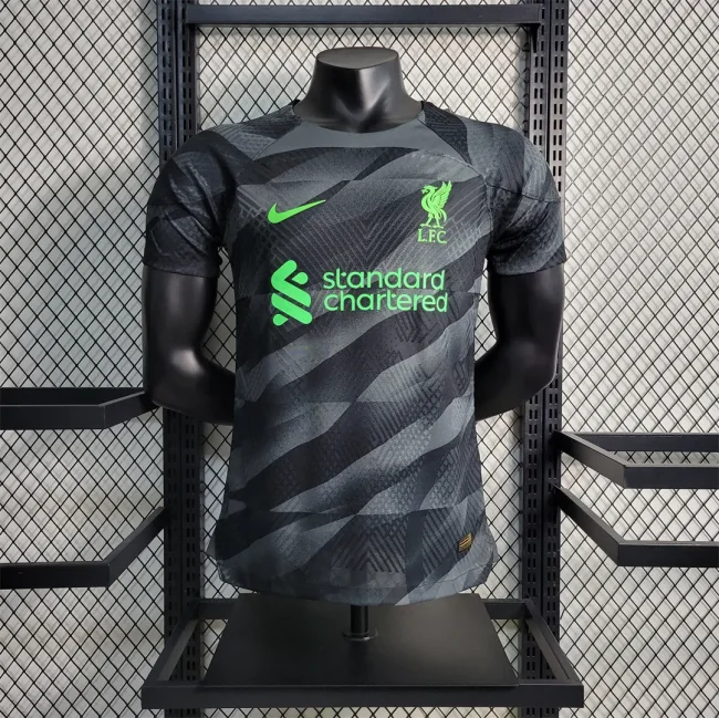 Liverpool 2023-24 Black Goalkeeper soccer jerseys (The player version is more slim fit, it is recommended to buy one size larger)