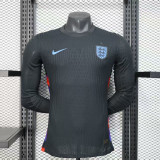 2025-26 England away long sleeve player version jrsey   (The player version is more slim fit, it is recommended to buy one size larger)