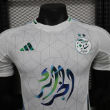 2024-25 Algeria white special player version jersey   (The player version is more slim fit, it is recommended to buy one size larger)