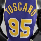 23 75th Anniversary TOSCANO #95 Los Angeles Lakers Jordan Purple NBA Jersey