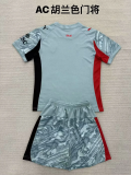 2025-26.AC Milan  Gray goalkeeper kid kit