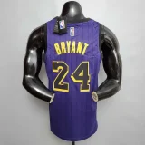 Bryant #24 Lakers Round neck purple