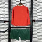 2025-26 Portugal home long sleeve kid kit