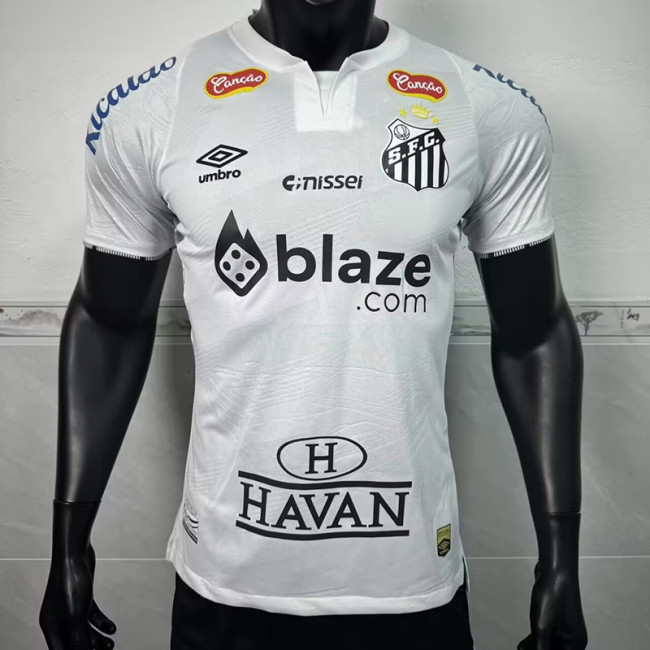 2024-25 Santos home player version jersey (The player version is more slim fit, it is recommended to buy one size larger)