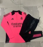 E910# 2024-25 Half zipper Real Madrid fluorescent powder set (kids)