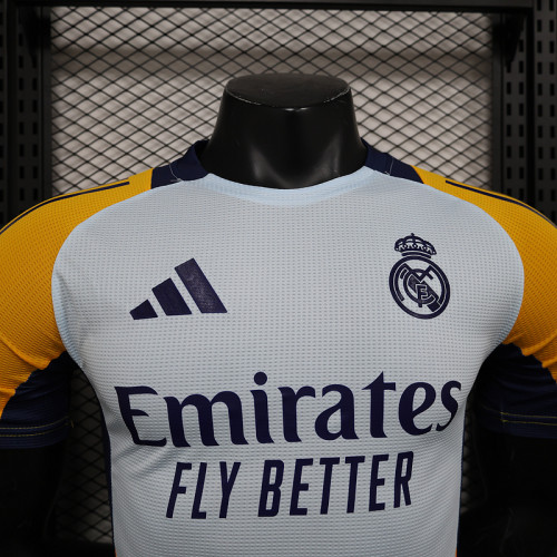 2024-25 Real Madrid  Pre-match player version jersey(The player version is more slim fit, it is recommended to buy one size larger)