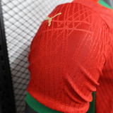 2025 Morocco home player version jersey(The player version is more slim fit, it is recommended to buy one size larger)