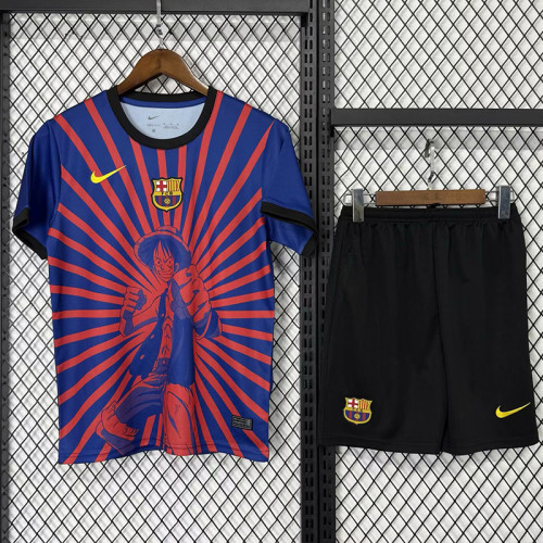 2024-25 Barcelona Black Travis Scott Edition Kids Kit