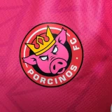 King's League of Spain Pigs player version 2023-24 Soccer jersey (The player version is more slim fit, it is recommended to buy one size larger)
