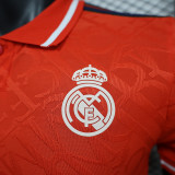 2024-25 Real Madrid  red special player version jersey (The player version is more slim fit, it is recommended to buy one size larger)