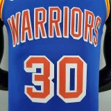 75th Anniversary Curry #30 Warriors Retro Blue