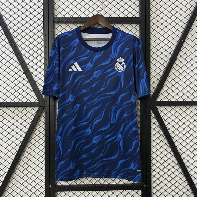 2025-26 .Real Madrid blue training jersey