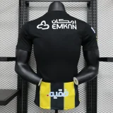 2023-24 Ittihad Home Players Edition soccer jerseys   (The player version is more slim fit, it is recommended to buy one size larger)