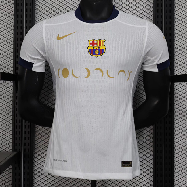 2024-25 Barcelona White special player version jersey (The player version is more slim fit, it is recommended to buy one size larger)
