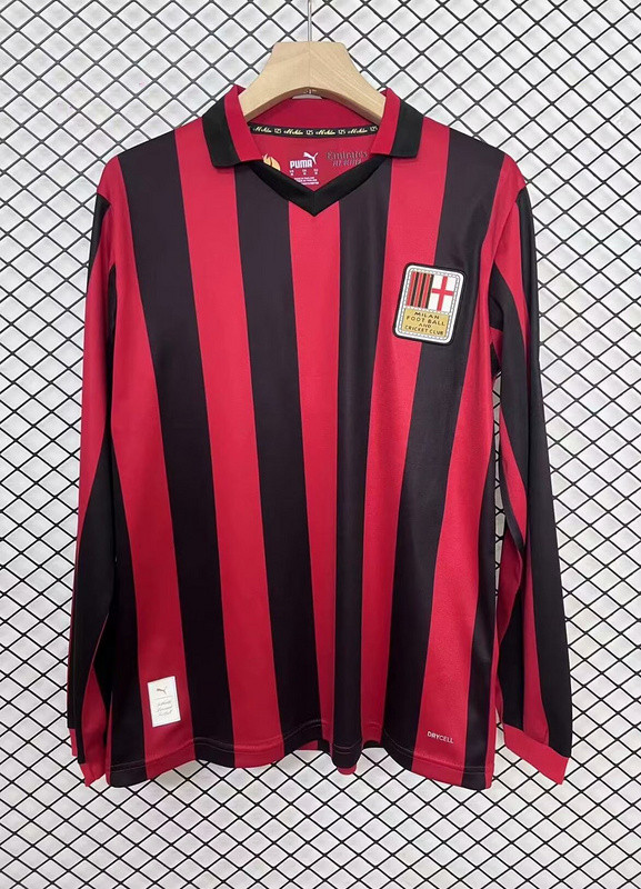 2024-25 AC Milan 25th Anniversary Red Long Sleeve SIZE