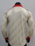 2024-25 Bayern Munic  white  model long sleeve Player version jersey (The player version is more slim fit, it is recommended to buy one size larger)