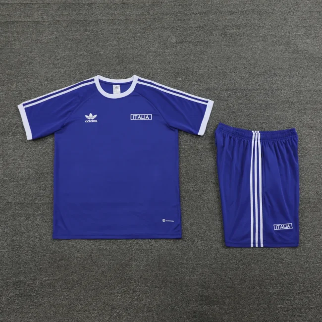 2024-25 Italy blue cotton training suit