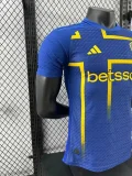 Boca 2024-25 third blue player version S-3XL(The player version is more slim fit, it is recommended to buy one size larger)