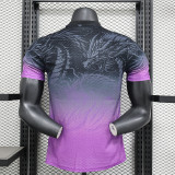 2024-25 .Real Madrid   black and purple Dragon player version jersey (The player version is more slim fit, it is recommended to buy one size larger)