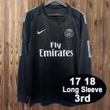 2017-18 Paris Saint Germain  third away retro long sleeve jersey
