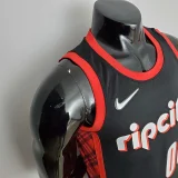 Season Anthony#00 Trail Blazers Urban Edition Black NBA Jersey
