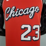2022 Bulls Jordan #23 City Edition Red