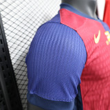 2024-25 Barcelona 125th Anniversary Player version jersey  (The player version is more slim fit, it is recommended to buy one size larger)