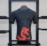2024-25 Red Dragon Black Warrior Jersey Player Version(The player version is more slim fit, it is recommended to buy one size larger)