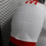 2023-24 River home white player version jersey (The player version is more slim fit, it is recommended to buy one size larger)