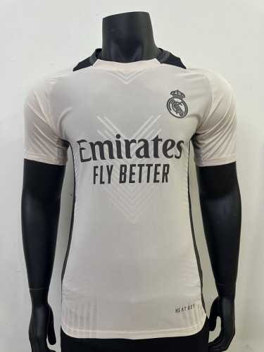 2024-25 Real Madrid  Pre-match player version (The player version is more slim fit, it is recommended to buy one size larger)