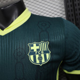 2025-26 Barcelona  green special player version jersey  (The player version is more slim fit, it is recommended to buy one size larger)