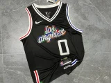 Season 2023 Clippers Black City Edition # 0 NBA Jersey