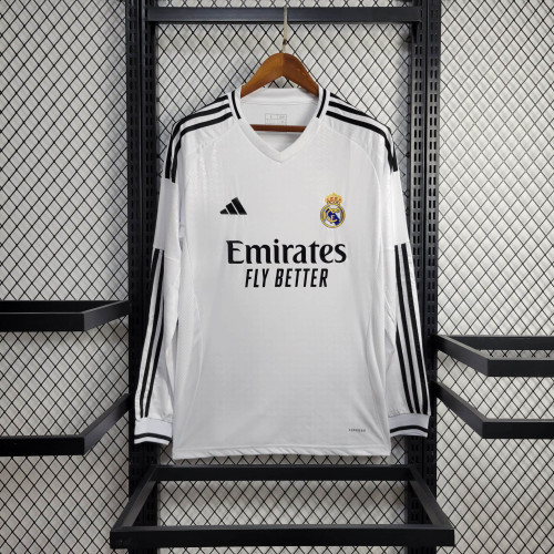 2024-25 Real Madrid home long sleeve jersey