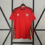 2024 Wales home red soccer jersey