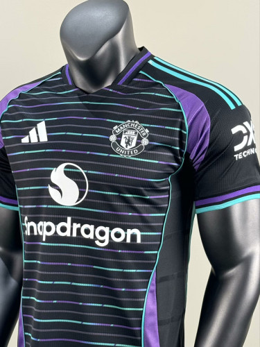 2025-26.Manchester United black Special player version jersey  (The player version is more slim fit, it is recommended to buy one size larger)