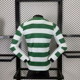2025-26 Celtic home long sleeve player version jersey   (The player version is more slim fit, it is recommended to buy one size larger)
