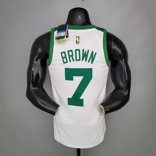 BROWN#7 75th Anniversary Celtics White