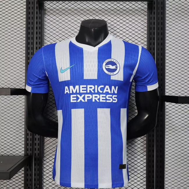 2025-26 Brighton home player version jersey (The player version is more slim fit, it is recommended to buy one size larger)