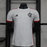 Player Version 2024-25 Flamengo Away White(The player version is more slim fit, it is recommended to buy one size larger)