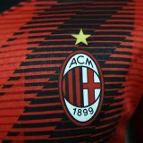 AC Milan 2023-24 home court player version soccer jersey   (The player version is more slim fit, it is recommended to buy one size larger)