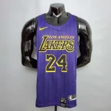Bryant #24 Lakers Round neck purple