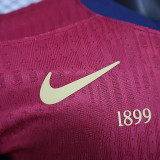2024-25 Barcelona 125th Anniversary Player version jersey  (The player version is more slim fit, it is recommended to buy one size larger)